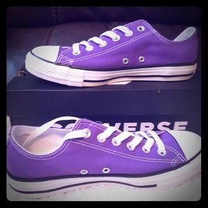 Converse All Star Purple Low Top Shoes